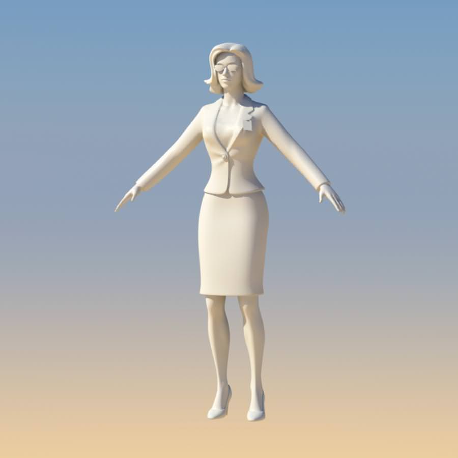 Young Woman with Morphs 3D model_16