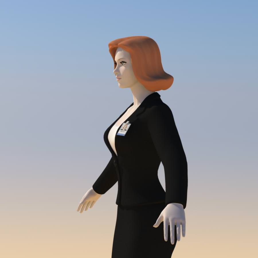 Young Woman with Morphs 3D model_5