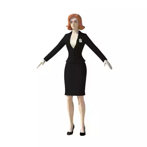 Young Woman with Morphs 3D model