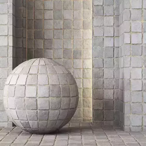 Cube Stone Paving Texture 4K - Seamless Texture