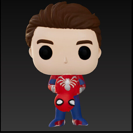 Spiderman quitandose el traje funko pop Free 3D print model