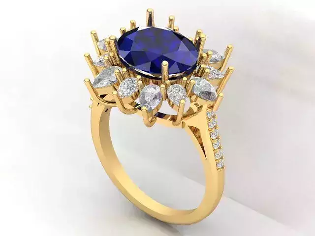 Oval Wedding Ring For Women 