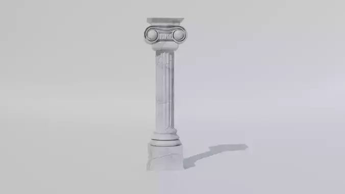 Classical Ionic Column - Game Ready PBR 3D Model