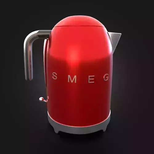 Electric Kettle  Blu Mediterraneo  Smeg  Dolce and Gabbana 3D model