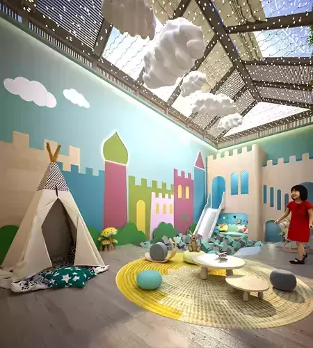 Modern children entertainment area - Kindergarten