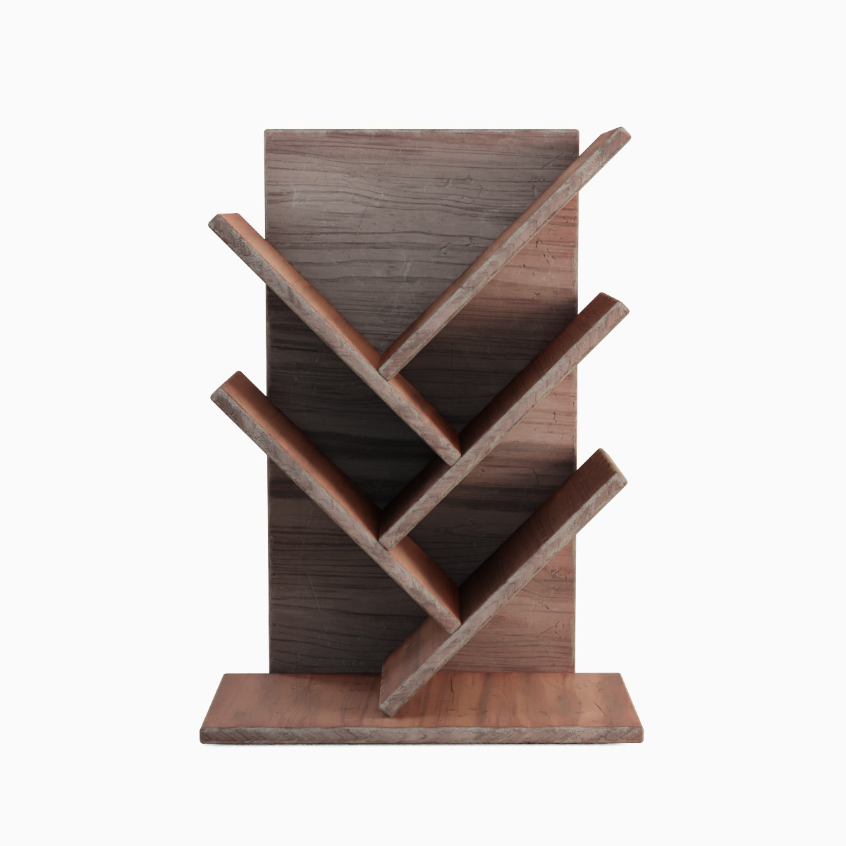 Small Bookshelf 03 Low-poly 3D model_1