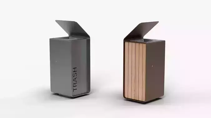 METALCO YES LITTER BIN COLLECTION 3D model