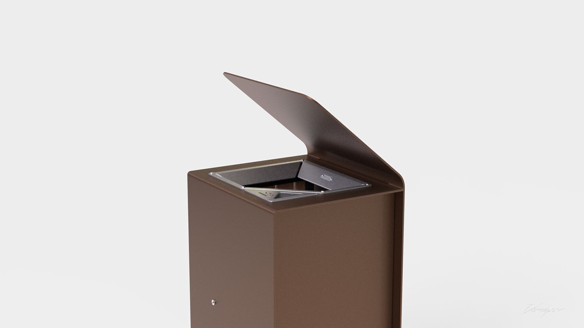 METALCO YES LITTER BIN COLLECTION 3D model_8