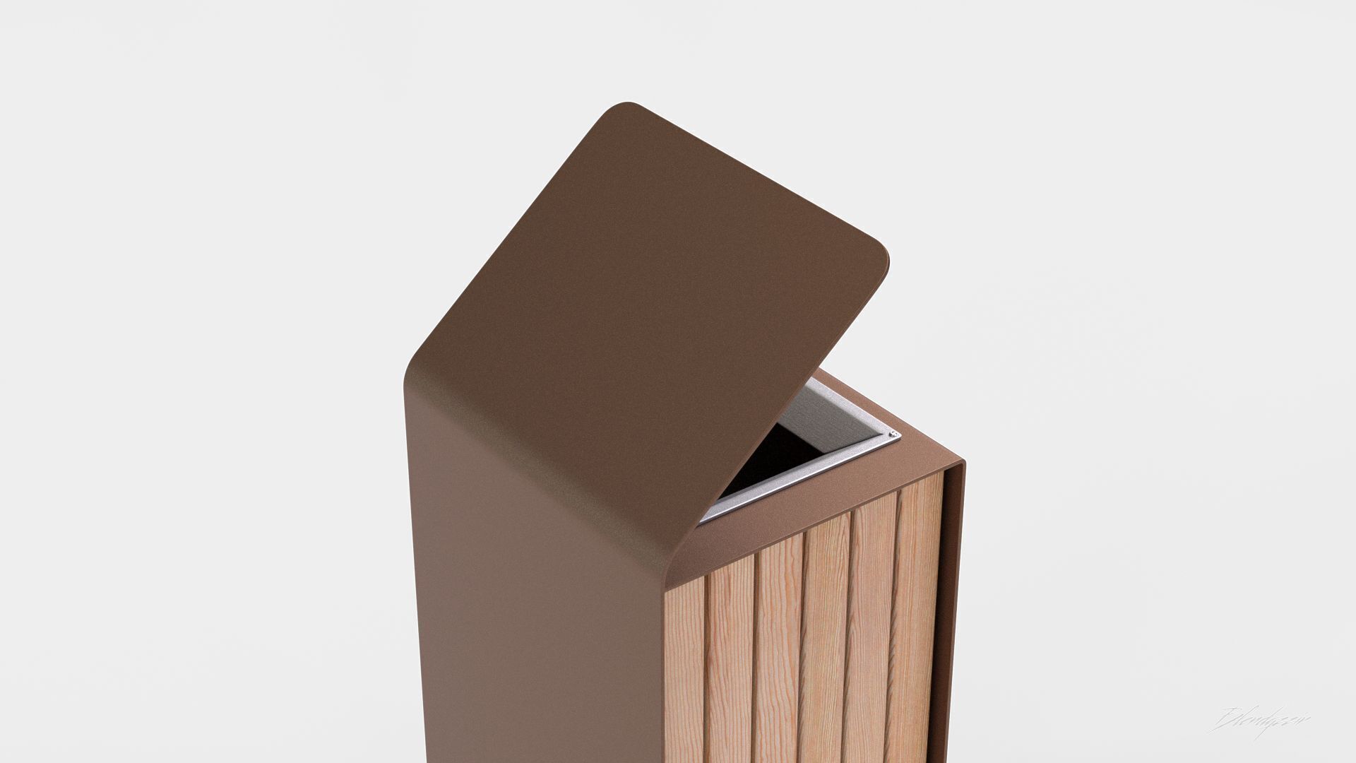 METALCO YES LITTER BIN COLLECTION 3D model_14