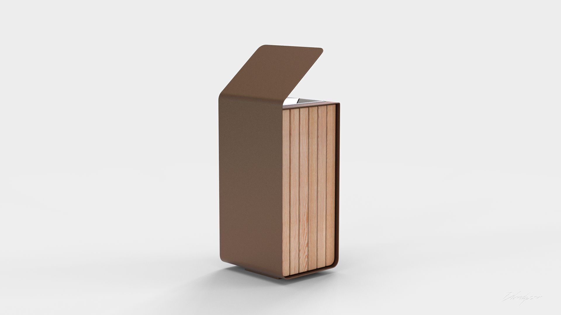 METALCO YES LITTER BIN COLLECTION 3D model_11