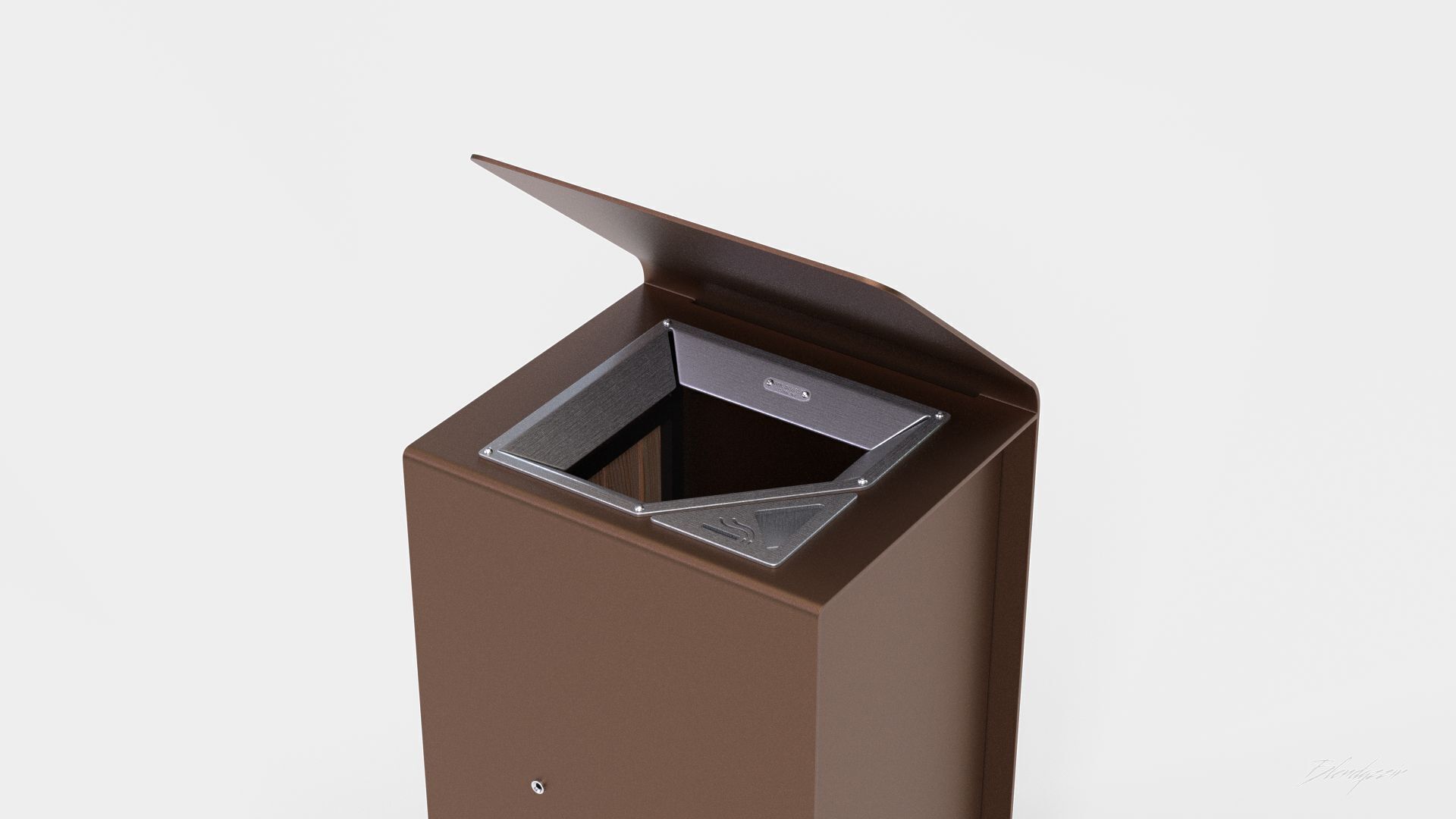 METALCO YES LITTER BIN COLLECTION 3D model_13