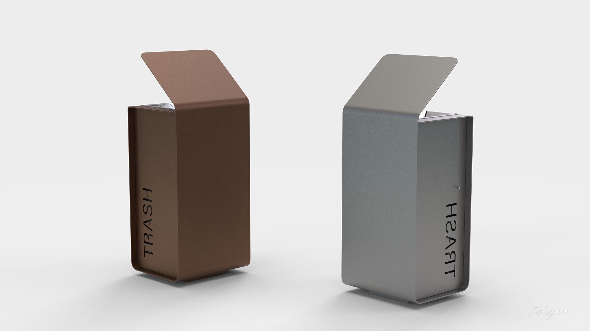 METALCO YES LITTER BIN COLLECTION 3D model_3
