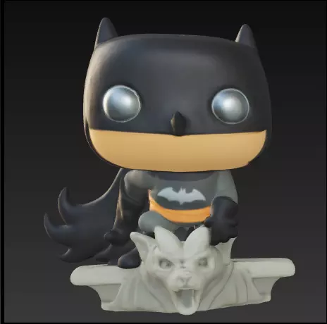 Batman sobre una estatua funko pop Free 3D print model