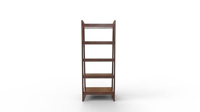 Simpli Home Sawhorse Ladder Bookcase 3D model 6