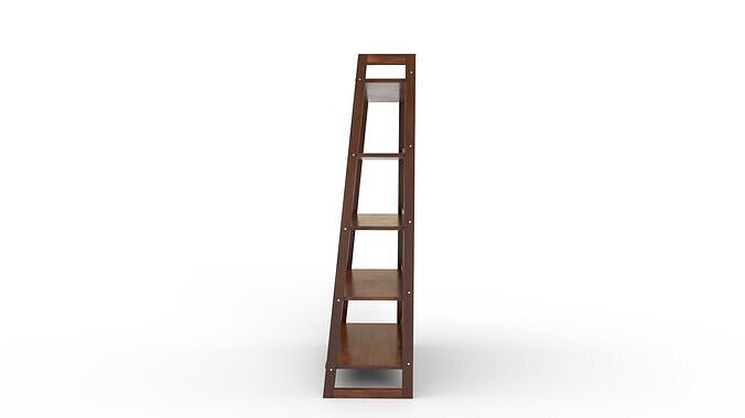 Simpli Home Sawhorse Ladder Bookcase 3D model 2