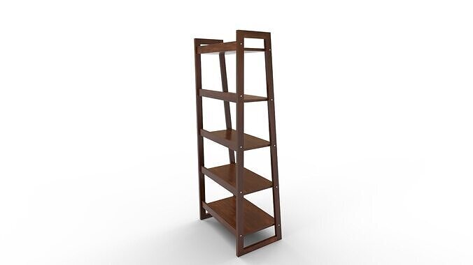 Simpli Home Sawhorse Ladder Bookcase 3D model 4