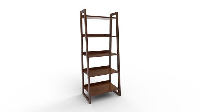 Simpli Home Sawhorse Ladder Bookcase 3D model 3
