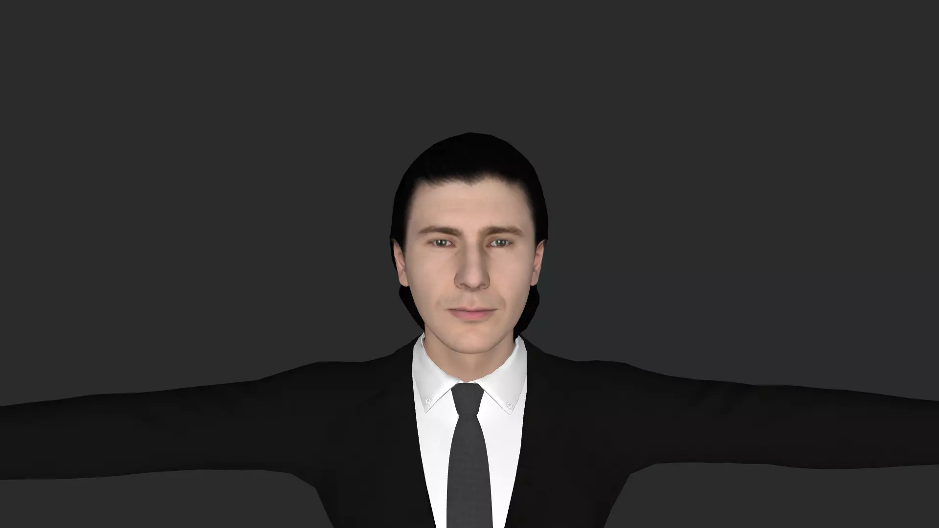 JR Hildebrand Hyper Realistic Full Body  Rigged 3D Character 3D model_0