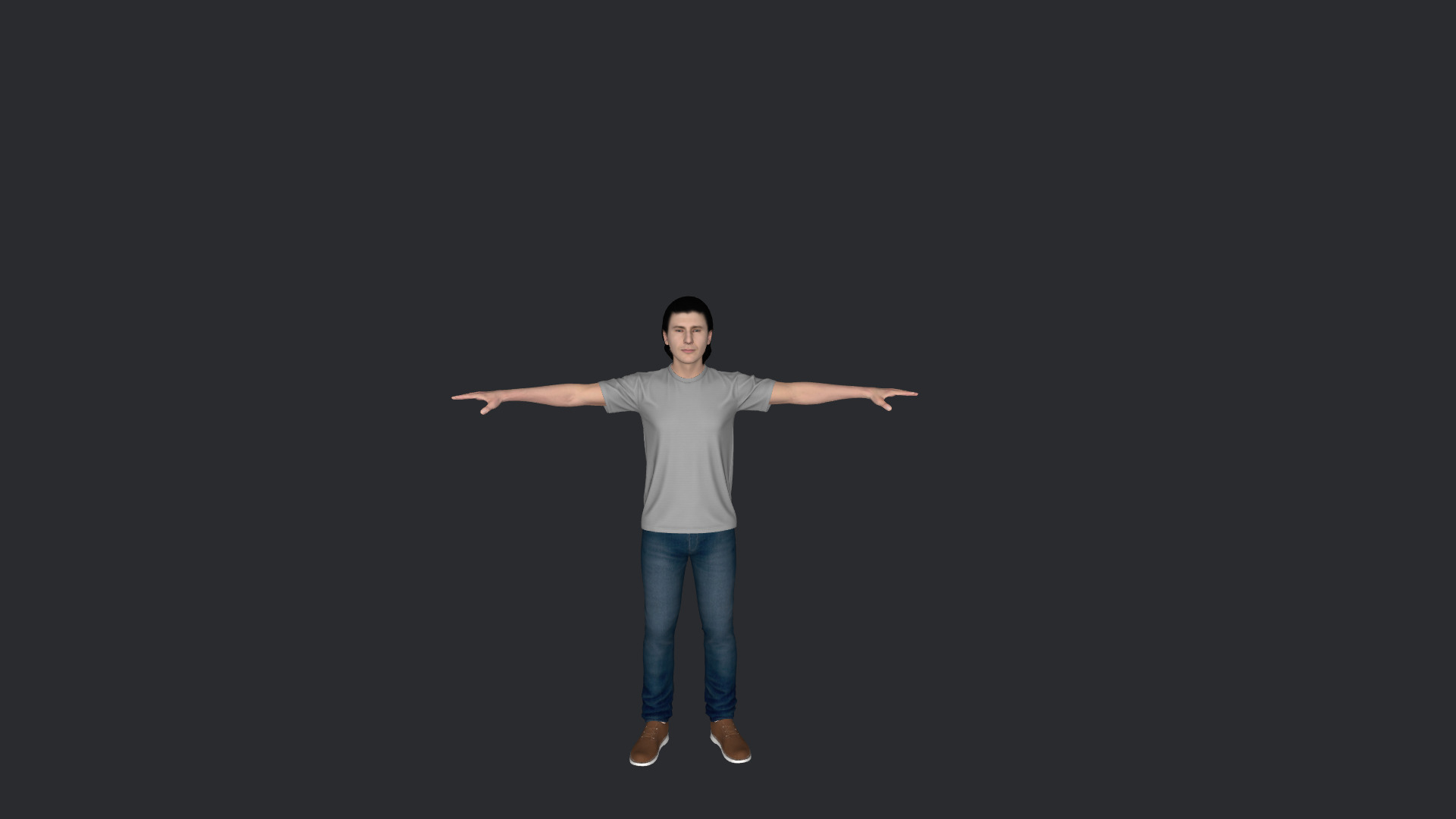 JR Hildebrand Hyper Realistic Full Body  Rigged 3D Character 3D model_21