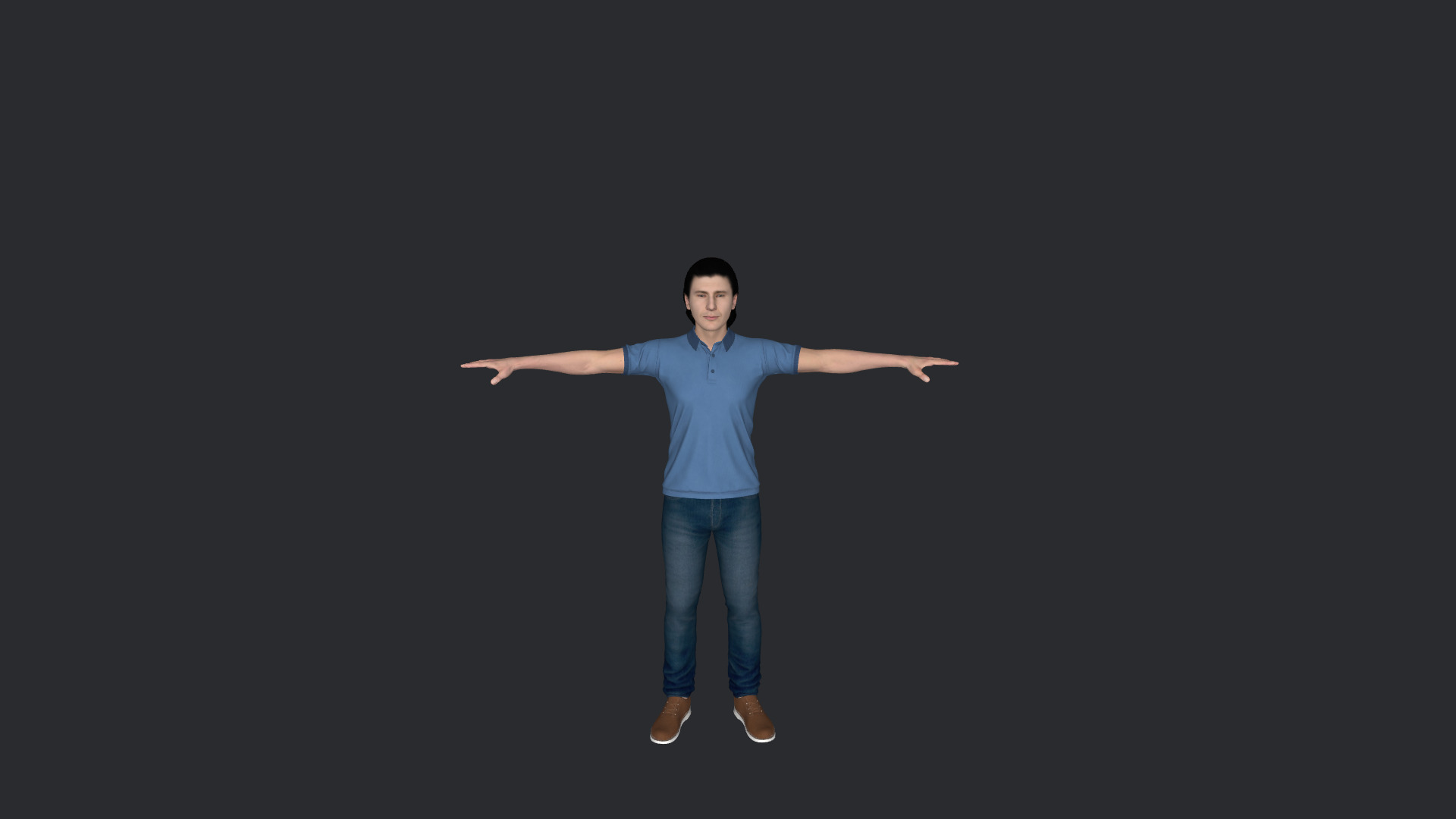JR Hildebrand Hyper Realistic Full Body  Rigged 3D Character 3D model_16