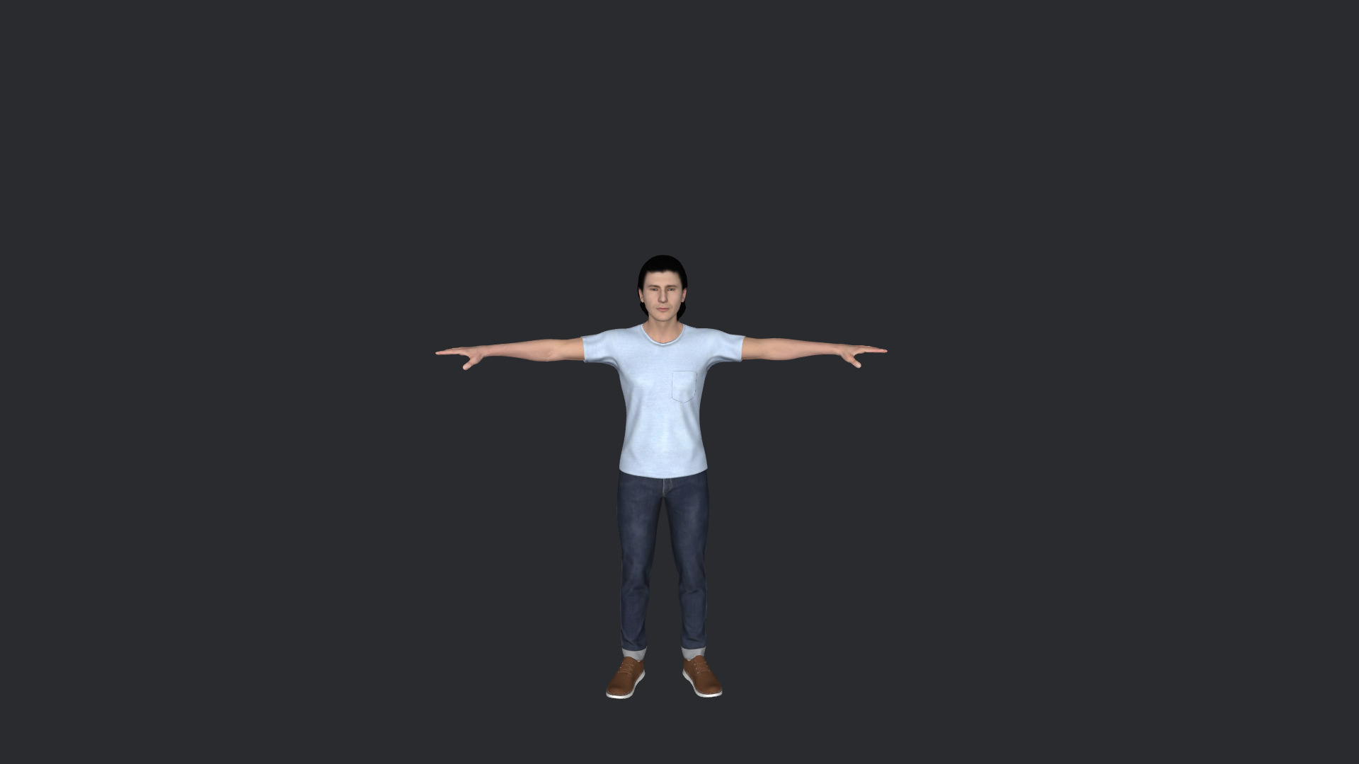 JR Hildebrand Hyper Realistic Full Body  Rigged 3D Character 3D model_28