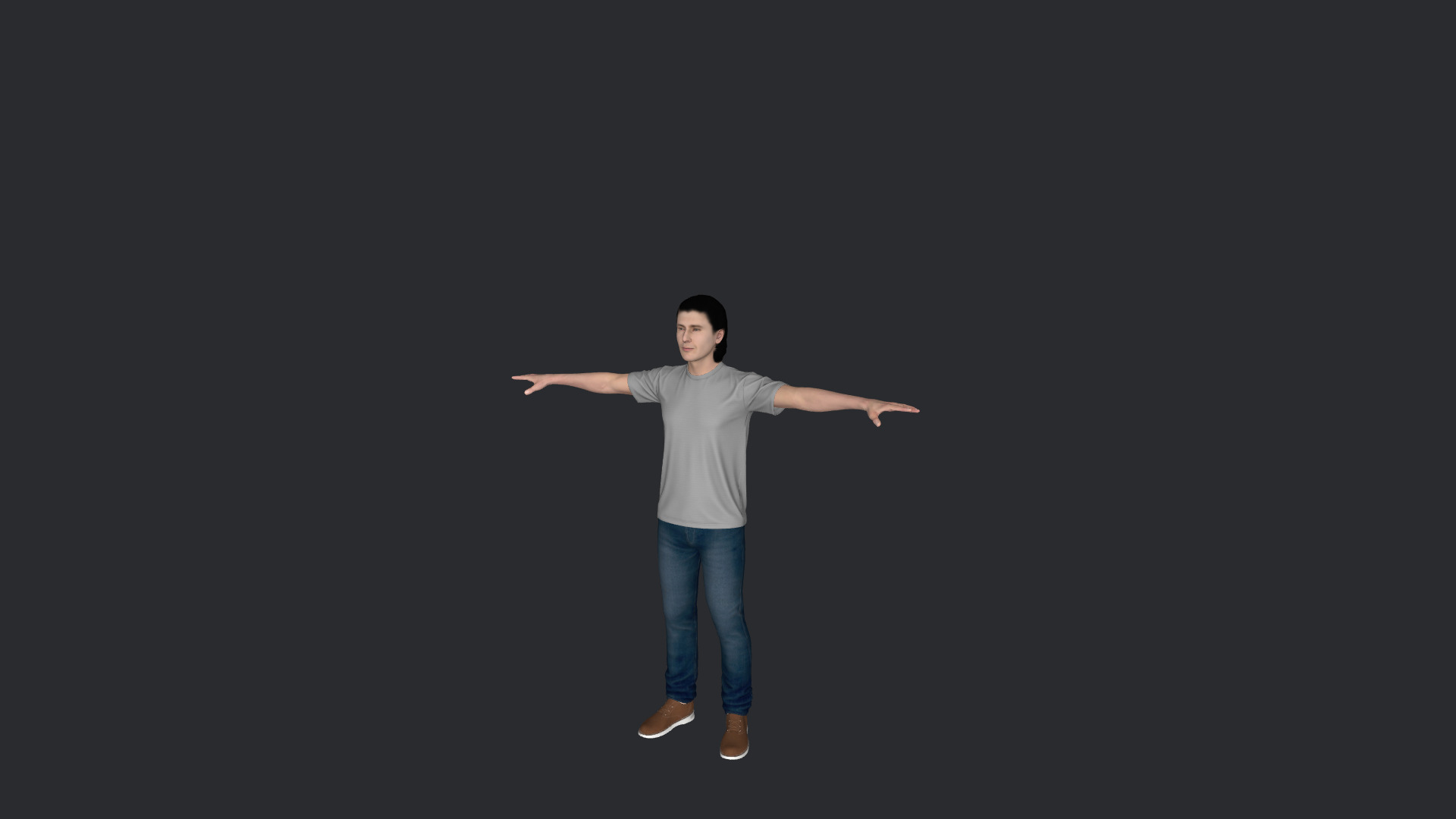 JR Hildebrand Hyper Realistic Full Body  Rigged 3D Character 3D model_22
