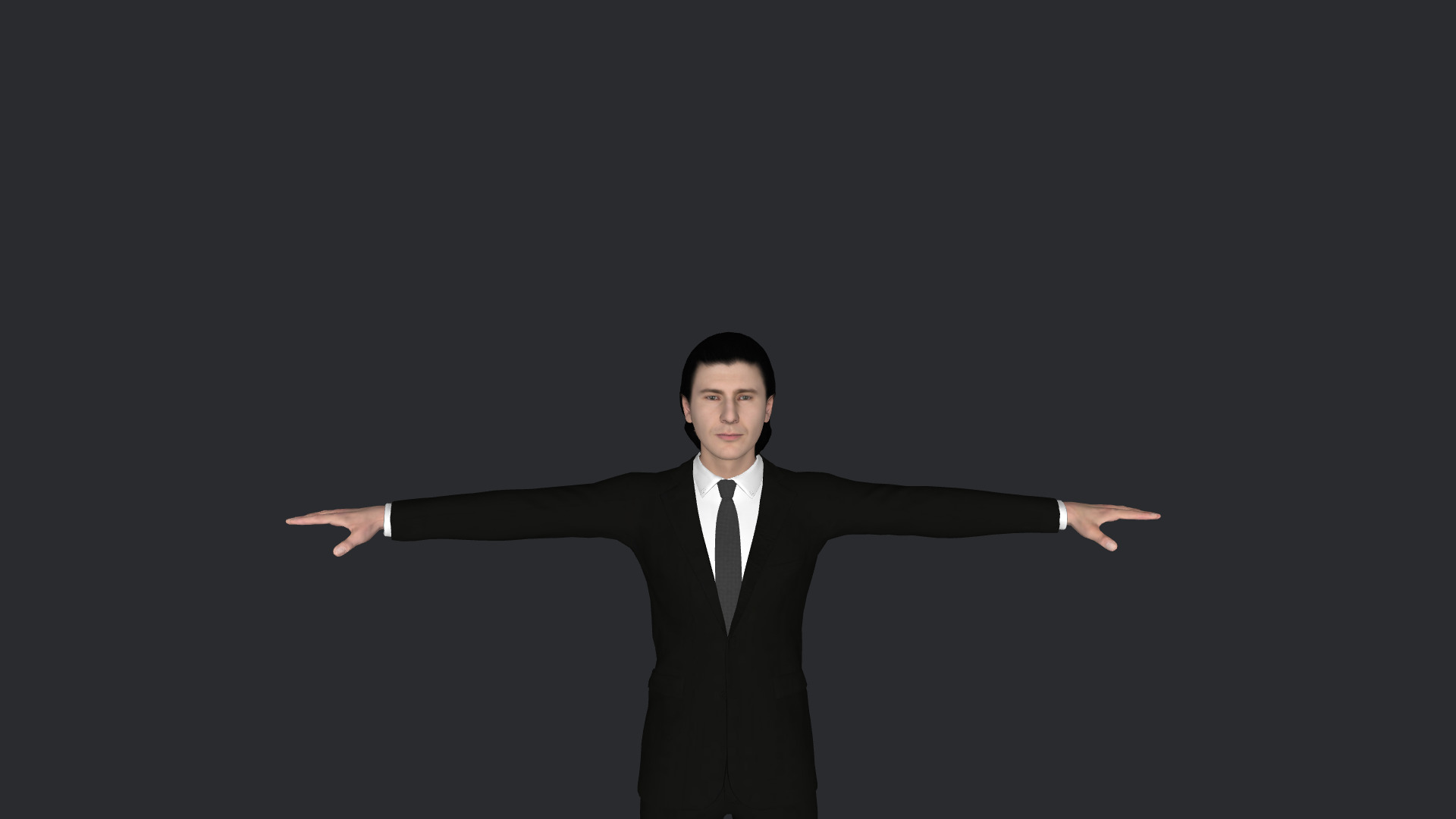 JR Hildebrand Hyper Realistic Full Body  Rigged 3D Character 3D model_1