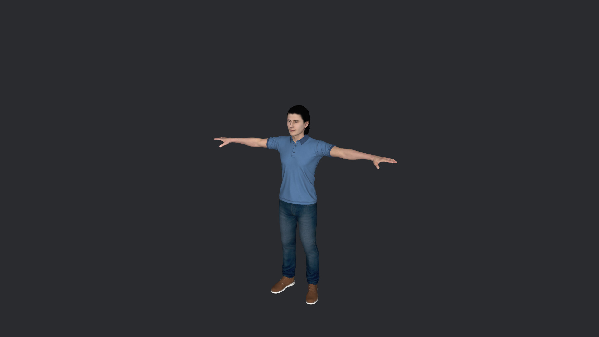 JR Hildebrand Hyper Realistic Full Body  Rigged 3D Character 3D model_17