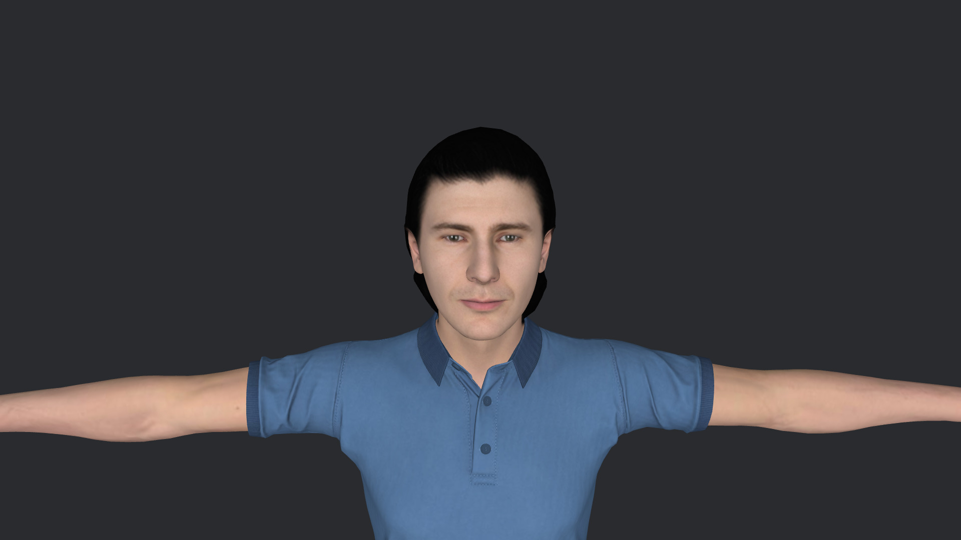 JR Hildebrand Hyper Realistic Full Body  Rigged 3D Character 3D model_14