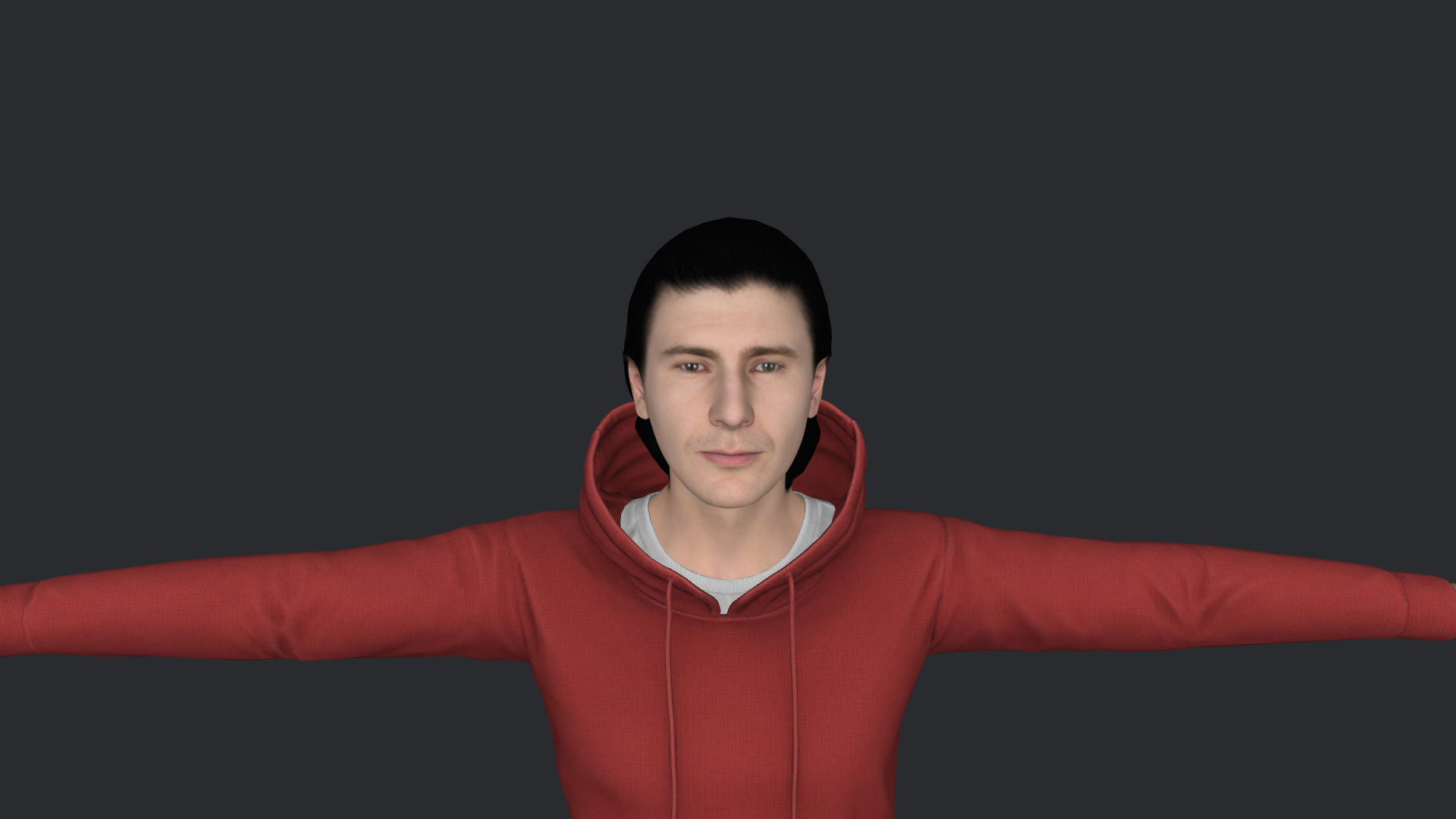JR Hildebrand Hyper Realistic Full Body  Rigged 3D Character 3D model_8