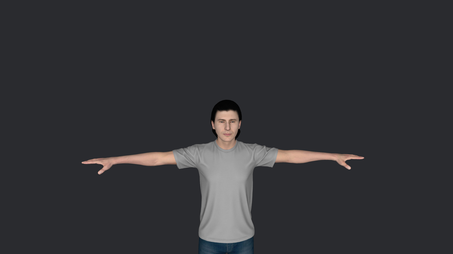 JR Hildebrand Hyper Realistic Full Body  Rigged 3D Character 3D model_20