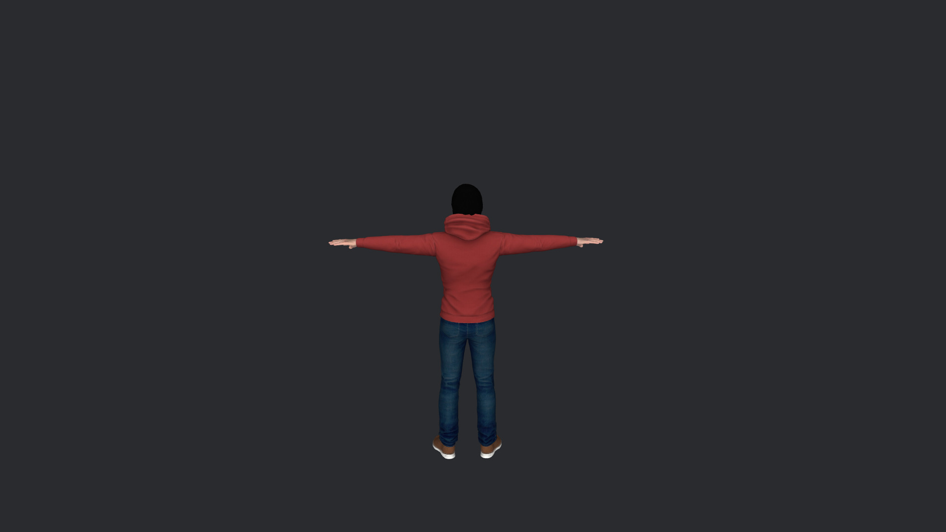 JR Hildebrand Hyper Realistic Full Body  Rigged 3D Character 3D model_13