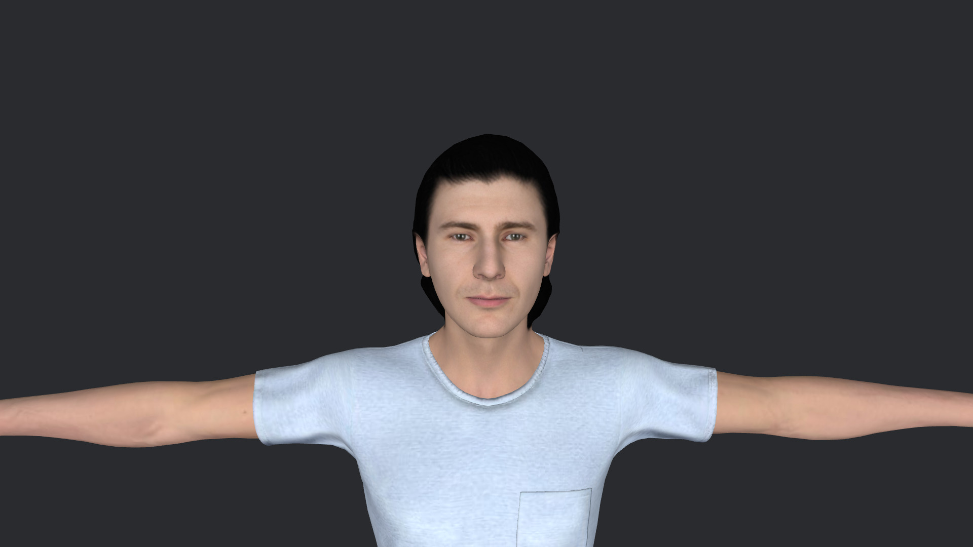 JR Hildebrand Hyper Realistic Full Body  Rigged 3D Character 3D model_26