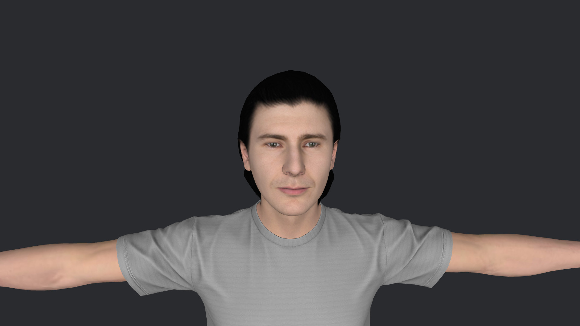 JR Hildebrand Hyper Realistic Full Body  Rigged 3D Character 3D model_19