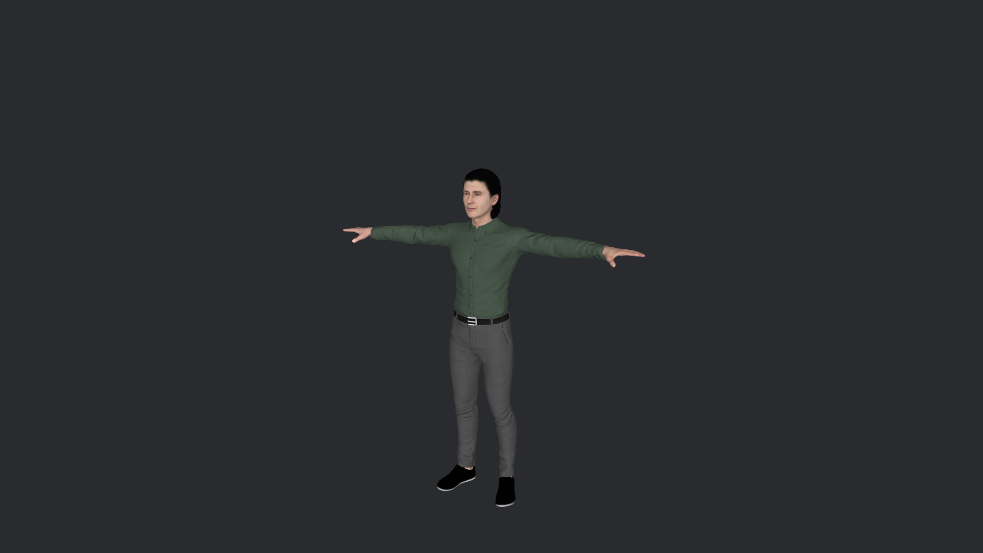 JR Hildebrand Hyper Realistic Full Body  Rigged 3D Character 3D model_5
