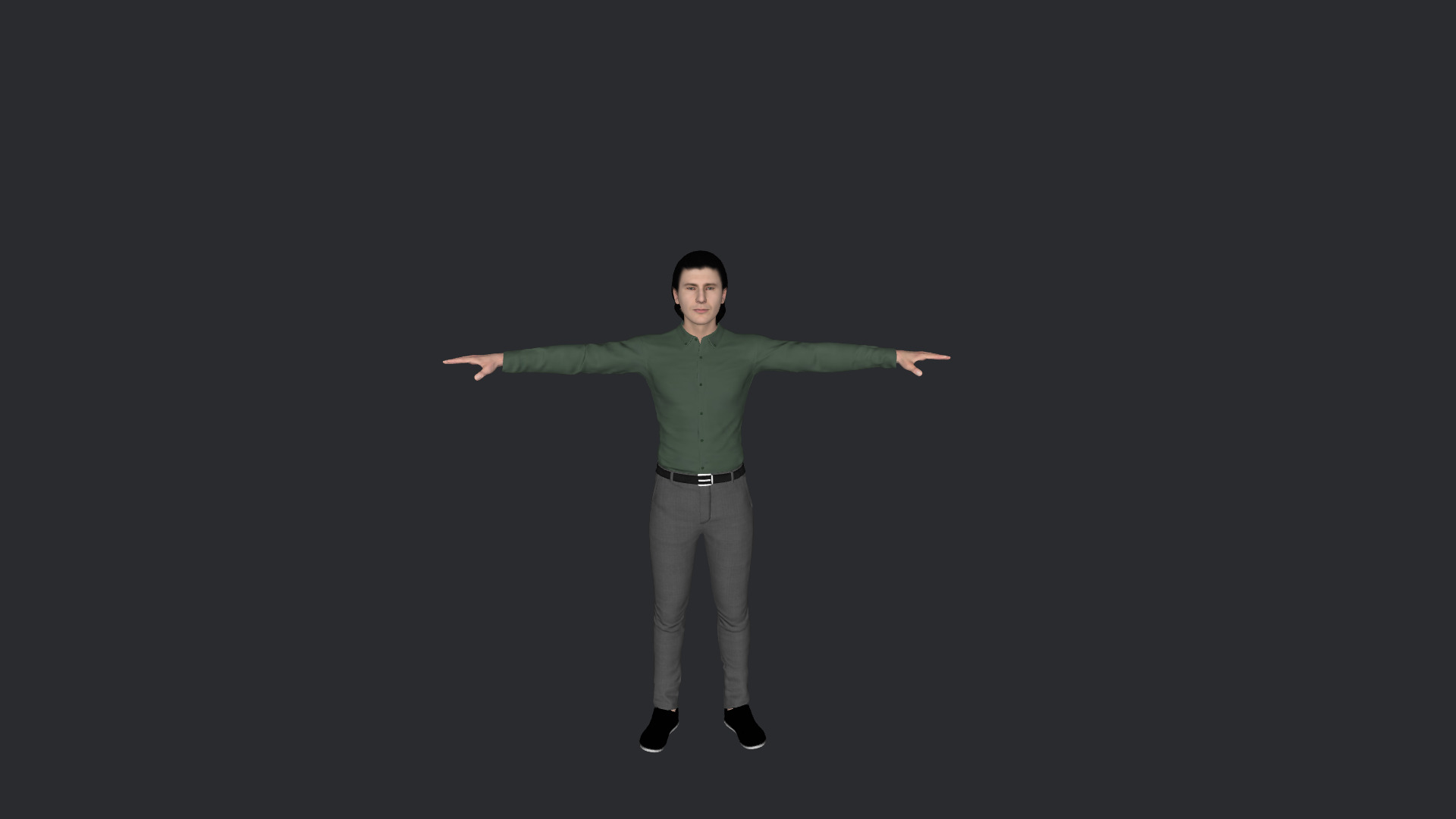 JR Hildebrand Hyper Realistic Full Body  Rigged 3D Character 3D model_4