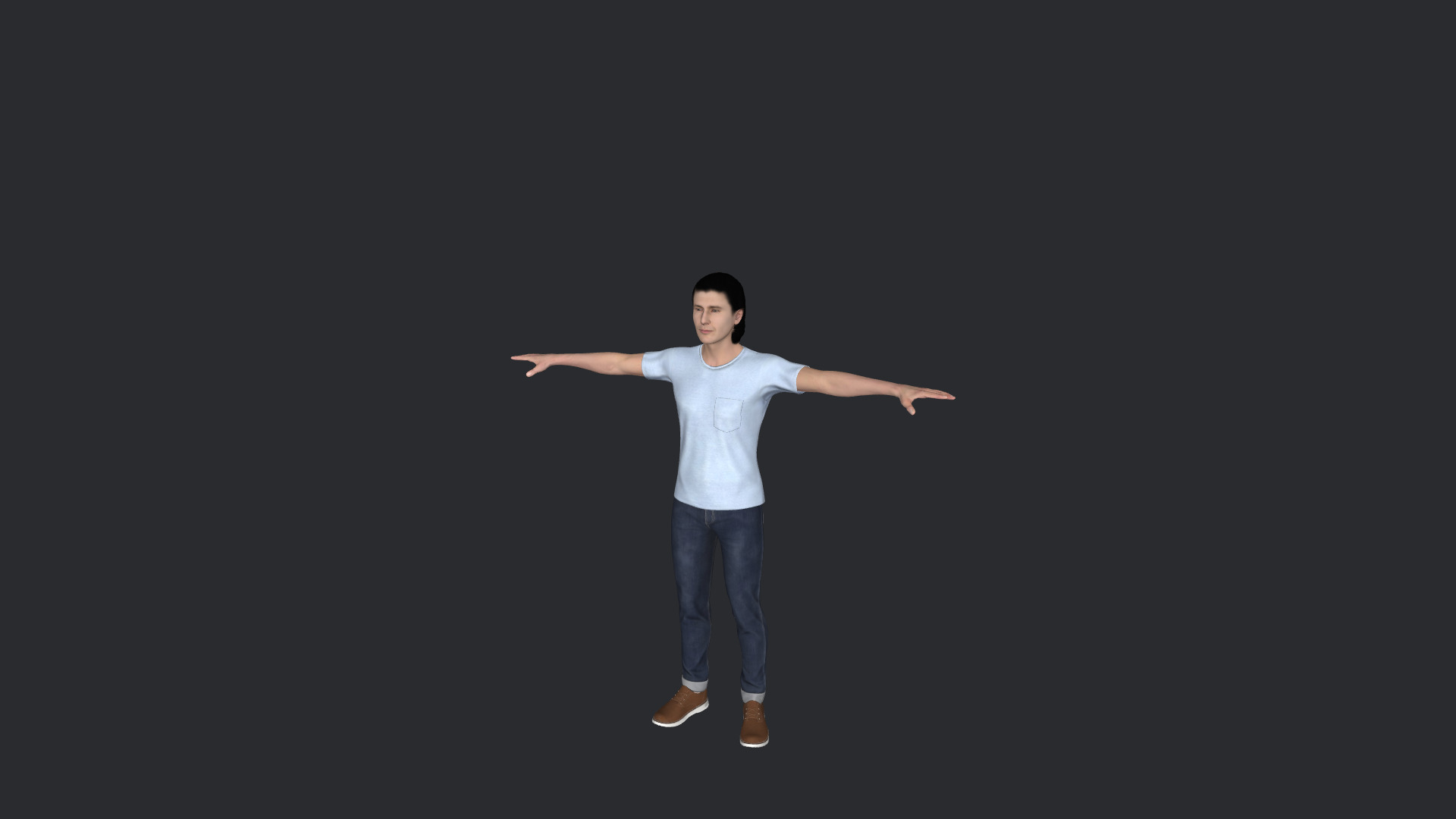 JR Hildebrand Hyper Realistic Full Body  Rigged 3D Character 3D model_29