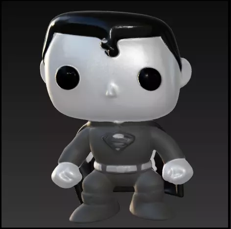 Superman clasico funko pop Free 3D print model