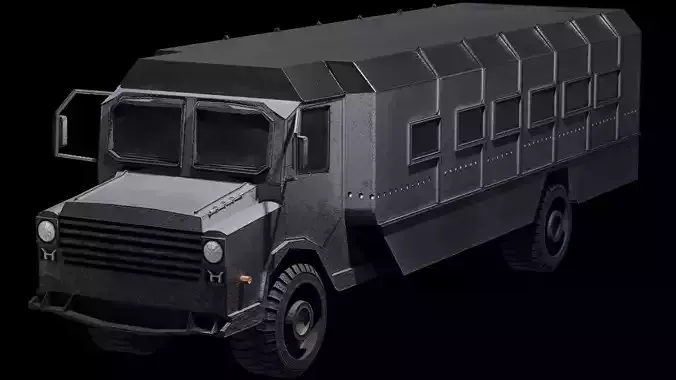 Military Armored Personnel Transport Bus