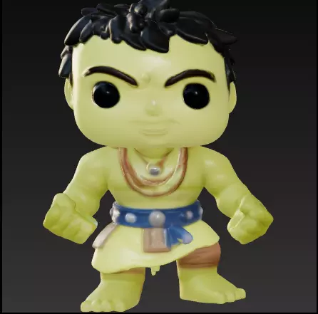 Hulk hawaii funko pop Free 3D print model
