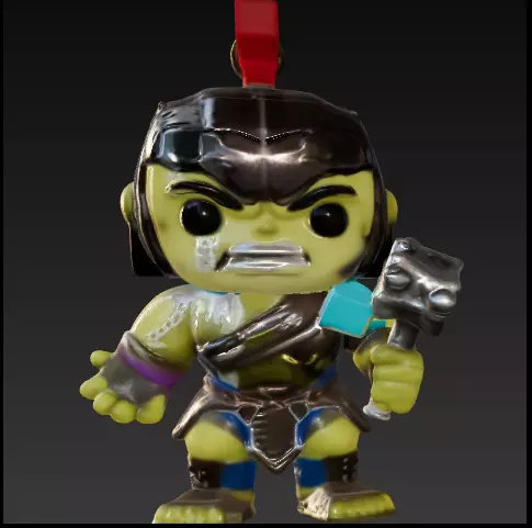 Hulk ragnarok funko pop Free 3D print model