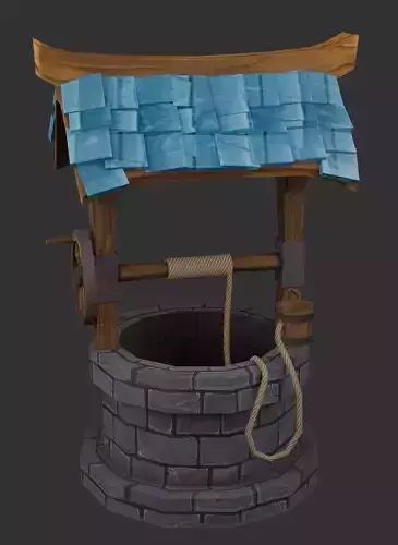 The Well - Low Poly 3d model