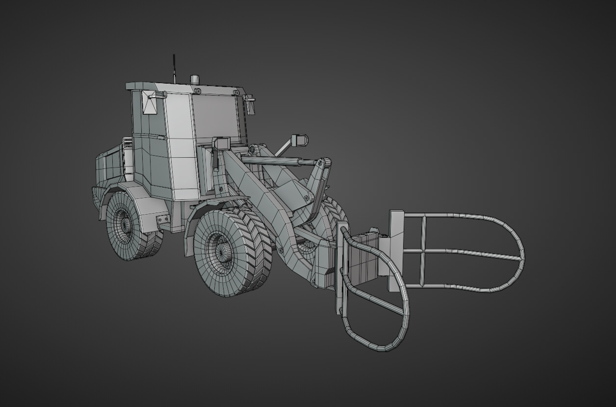 AG Handler - Heavy Vehicle Low-poly 3D model_19