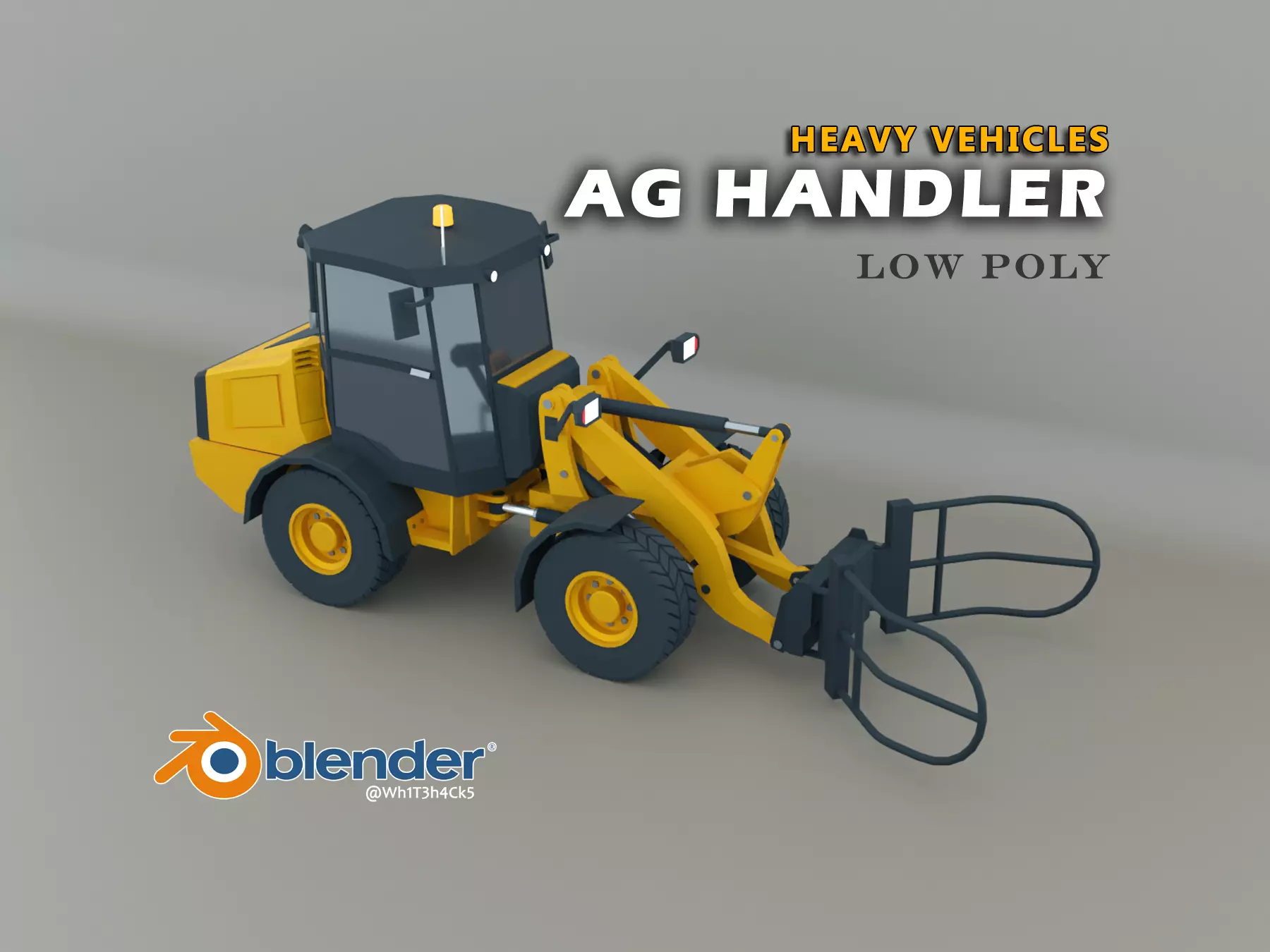 AG Handler - Heavy Vehicle Low-poly 3D model_0