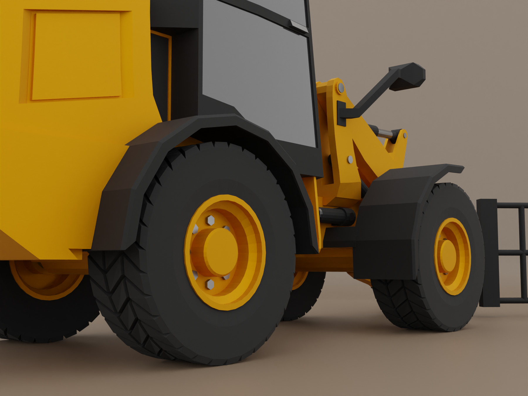 AG Handler - Heavy Vehicle Low-poly 3D model_9