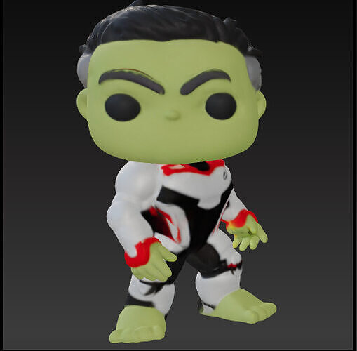 Hulk endgame funko pop Free 3D print model