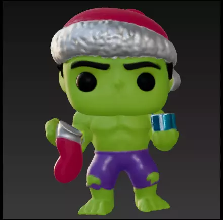 Hulk navidad funko pop Free 3D print model