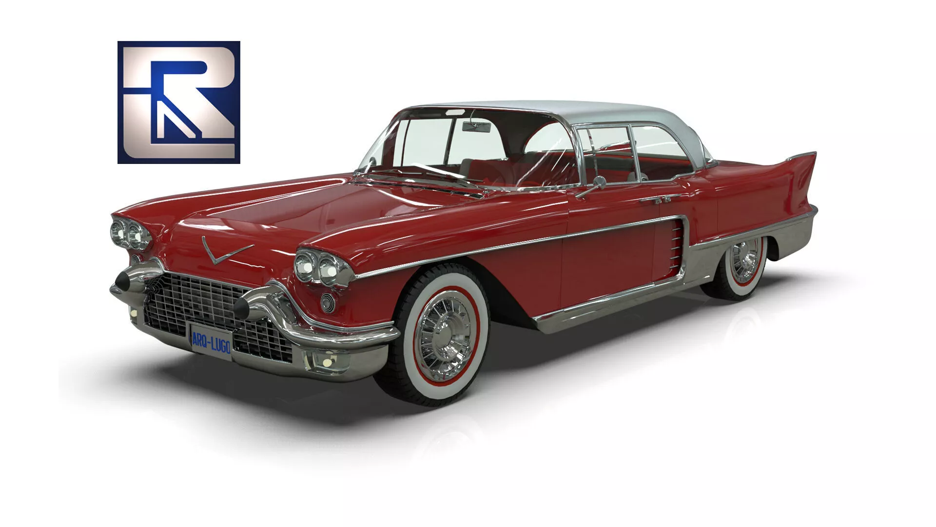 1957 Cadillac Eldorado Brougham Low-poly 3D model