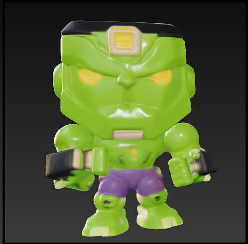 Hulk mech funko pop Free 3D print model