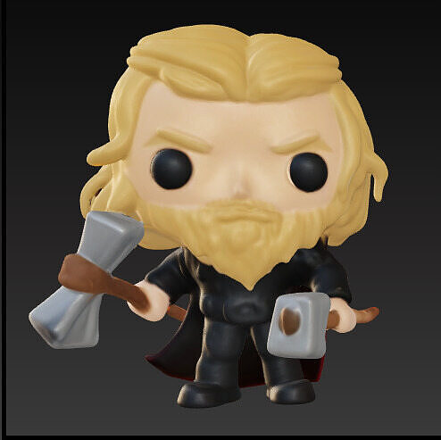 Thor funko pop Free 3D print model